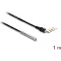Sensor-/Aktorkabel DELOCK 91387, 1 m Länge, Stecker, schwarz