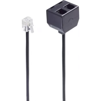 Telefonkabel ShiverPeaks BS71231-4 0,15 m Schwarz