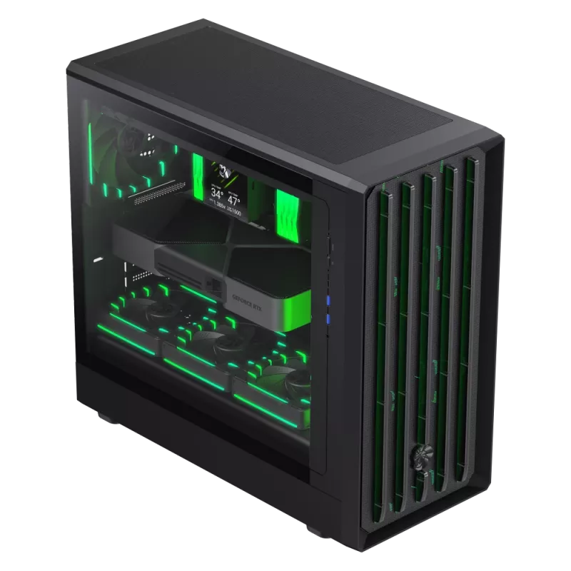 Gamemax Gehäuse | CLAW 460 BK | Schwarz | Mid-Tower | Netzteil nicht enthalten