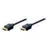 Assmann HDMI High Speed Verbindungskabel, Typ A Stecker/Stecker, 10,0 m, mit Ethernet, ehemals HDMI 1.4, UL, schwarz, vergoldet (AK-330107-100-S)