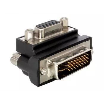 VGA Adapter DeLOCK DVI-I 15-polig FM VGA Schwarz