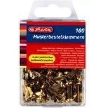 Dokumentenklammer Herlitz 8770307 Metall Messing 100 Stk.