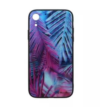 Displayschutzglas Tellur Cover Glass Print für iPhone XR mit gedrucktem Palmendesign