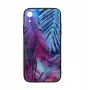 Displayschutzglas Tellur Cover Glass Print für iPhone XR mit gedrucktem Palmendesign