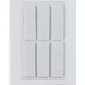 HERMA 15186 selbstklebendes Etikett Rechteck Weiß 15x45mm 6 Stück