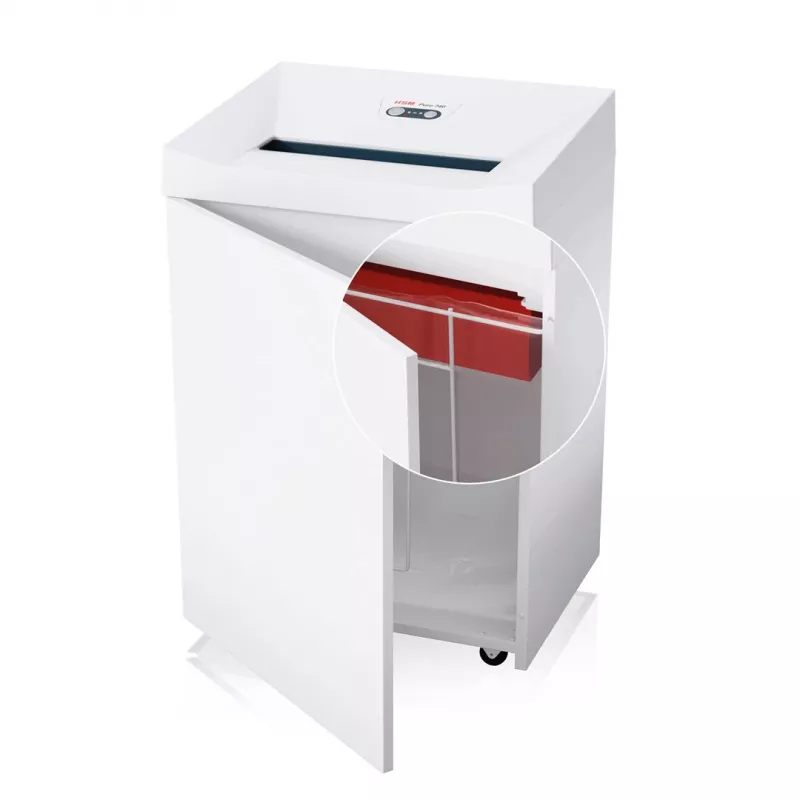 Aktenvernichter HSM Pure 740 Streifenschnitt 3,9 mm, 400 mm Arbeitsbreite, vernichtet CDs und Kreditkarten
