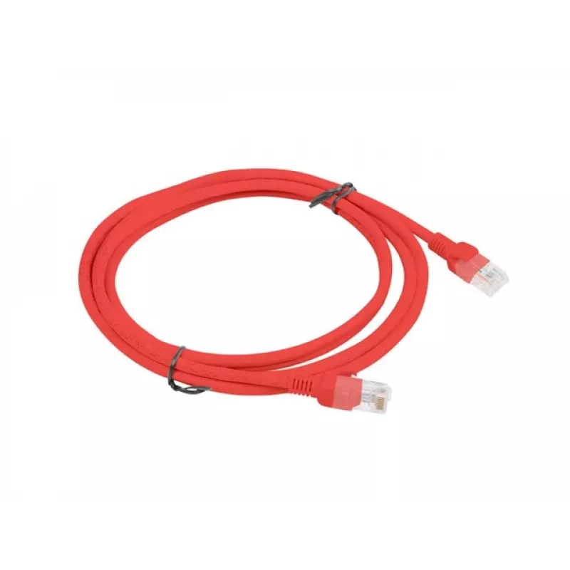 PATCHCORD Cat.6 UTP 2M Rot FLUKE PASSED LANBERG 10-PACK