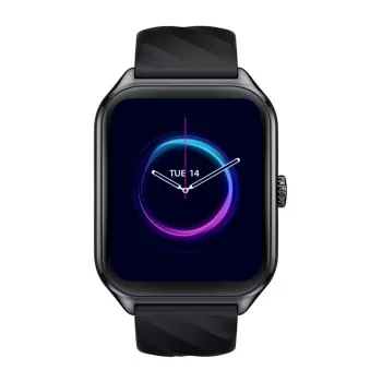 Smartwatch Zeblaze GTS 4 — 1,94 Zoll (4,93 cm) AMOLED, 466×466 px, Touchscreen, Wi‑Fi, Silikonarmband, Schwarz