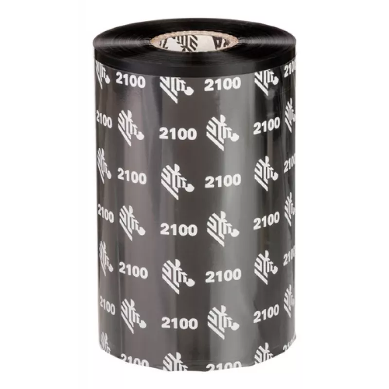 Zebra 2100 Wax Thermotransferband 450 m Schwarz