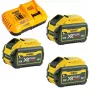 Akku- und Ladegerät-Set DeWalt DCB118X3 — Li‑Ion 9 Ah Akku mit Ladegerät