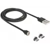 USB-Kabel DeLOCK 85723 USB 2.0 1,1 m USB A USB C/Micro-USB B Schwarz