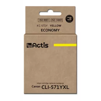 Actis KC-571Y Tinte (Ersatz für Canon CLI-571Y; Standard; 12 ml; gelb)