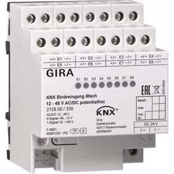 Binäreingang 8-fach KNX 12-8V AC/DC 212800 (212800)