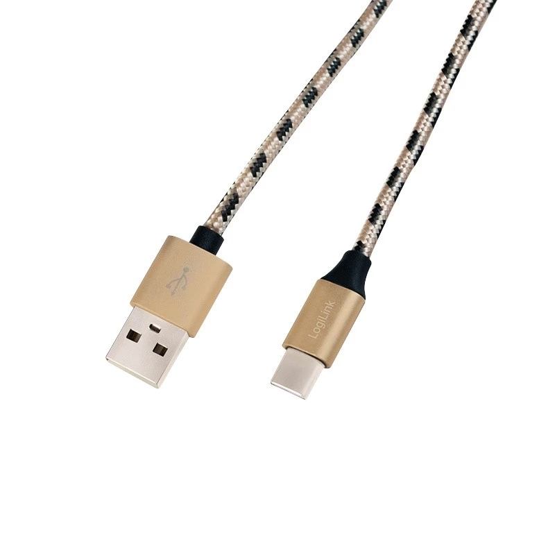 Sync- und Ladekabel USB 2.0 AM auf USB-C Stecker