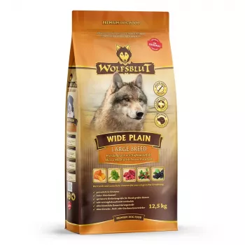 Trockenfutter für Hunde Wolfsblut Wide Plain Large Breed — Pferd & Süßkartoffeln, 12,5 kg, 24% Protein, 10% Fett