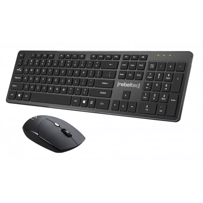 Rebeltec Kabelloses Tastatur- und Maus-Set