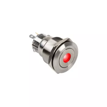 Taster DimasTech PD211 22 mm Silverline Dot RGB — vandalensicherer Panel-Taster
