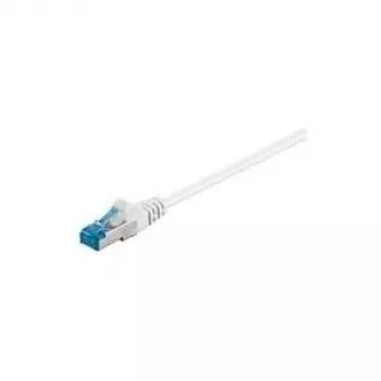Wentronic Goobay CAT 6a Patchkabel, S/FTP (PiMF), Weiß, 50 m - LSZH halogenfrei, Kupfer (94910)
