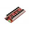 Extralink Gigabit PoE-Injektor 8-Port Aktiv, 8 Ports Gigabit 802.3at/af, Mode A