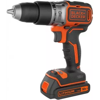 Pistolengriff-Bohrmaschine Schwarz & Decker BCD383D2XK-QW 18 V, 2 Ah x2, 13 mm Bohrfutter, orange