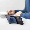 Magnetische Kartenbörse UniQ Flixa — MagSafe-kompatibel, schwarz (Jettschwarz)
