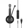 EPOS | SENNHEISER IMPACT SC 75 USB MS Headset Kabelgebundenes Kopfband Konnektivität/Musik USB Typ-A Schwarz