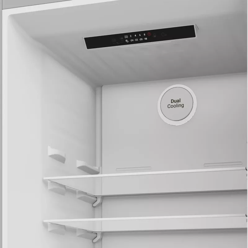 Kühlschrank Indesit INK 25402 S4E | Kompakt freistehend, No Frost, 249 L Kühlteil / 106 L Gefrierteil, H 203,5 cm, Energieklasse E, 37 dB, Silber
