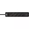 Power Extension Brennenstuhl 1153240106 1,5m 4 AC Outlets Indoor Schwarz