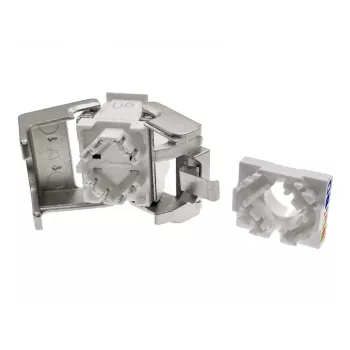 Keystone-Modul Alantec MB005-1 Flach Edelstahl RJ-45, Buchse, Cat6a, AWG 22/24