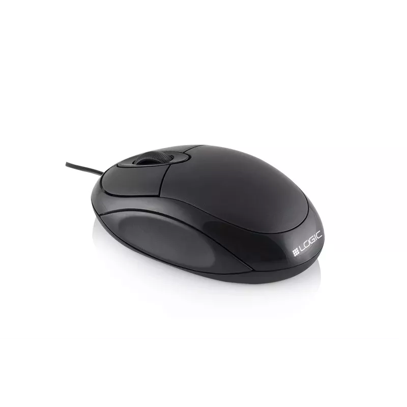 Logic Lm-11 - Maus - optisch - kabelgebunden - USB - Schwarz