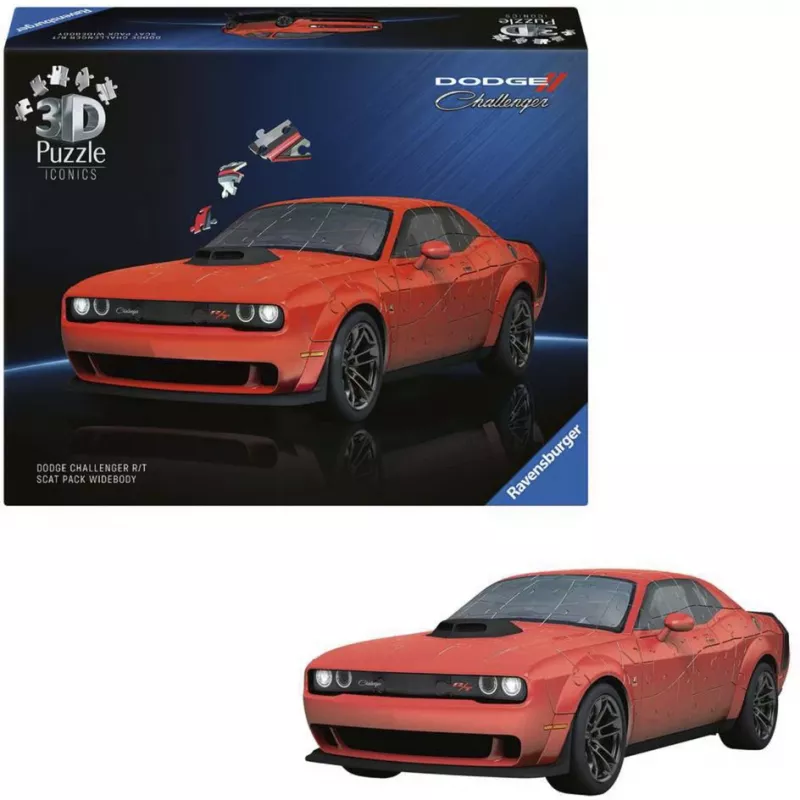 3D Puzzle Ravensburger Dodge Challenger R/T Scat Pack Widebody – Iconics Serie, Modellnachbau