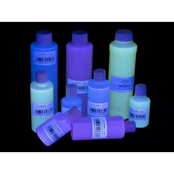 Stempelkissenfarbe EUROLITE UV-aktives Transparent Rot 50 ml, UV-sichtbare Stempelkissenfarbe