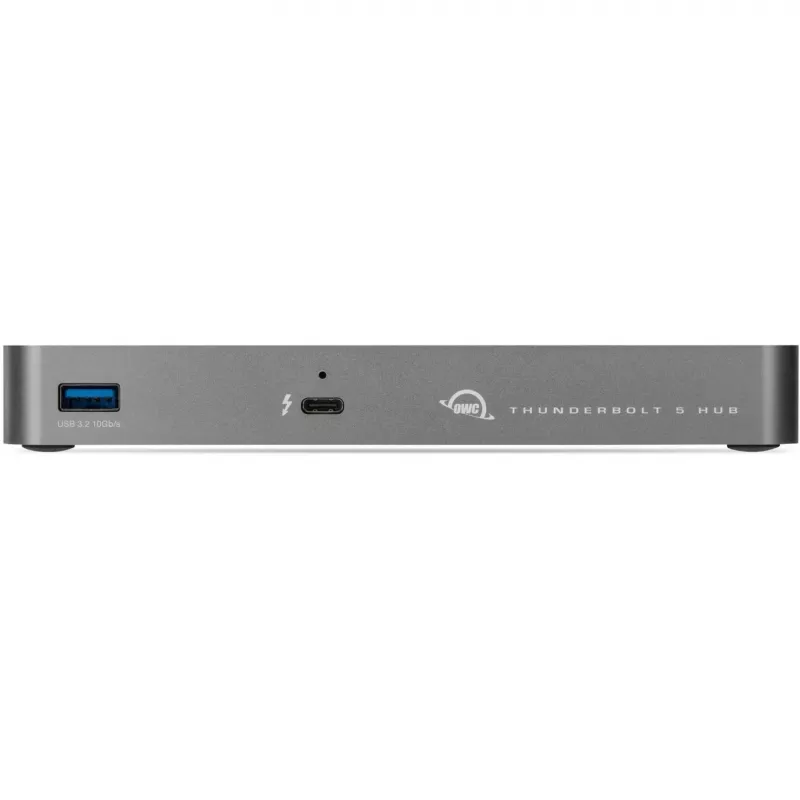 Thunderbolt 5 Hub, Dockingstation Grau/Schwarz, Thunderbolt 5, USB-A