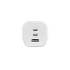 Dicota Netzteil - kompakt, GaN - 65 Watt - 5 A - PD 3.0 - 3 Ausgangsanschlüsse (2 x USB-C, USB)