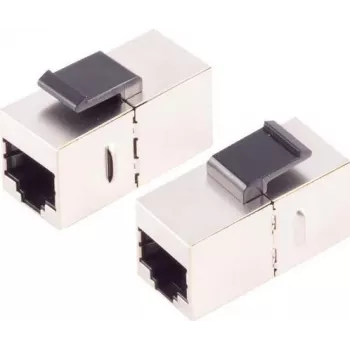 Keystone-Modul ShiverPeaks S/CONN 08-10009 flach Silver RJ-45
