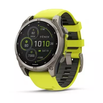 Garmin fenix 8 3.3 cm (1.3) 47 mm Digital 260 x 260 Pixel Touchscreen Titan Wi-Fi GPS (Satellit)