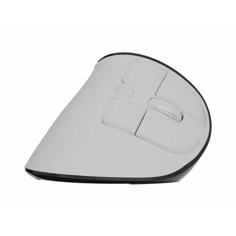 Kabellose Vertikalmaus NATEC Euphoniе Pro Bluetooth 5.0, 4000 DPI, programmierbar, leise, weiß