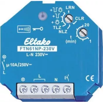 DIN-Schienen-Relaisbaustein Eltako FTN61NP-230V 30100130 — 230V AC, 16A Schaltleistung