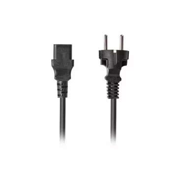 Netzkabel LANBERG CEE 7/7 auf C13 (C320) 1,8 m, gerade, schwarz