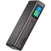 Canyon OnPower 230 TFT Powerbank, 20000 mAh, PD 130 W, 2x USB-C + USB-A, Metallgehäuse, Dunkelgrau