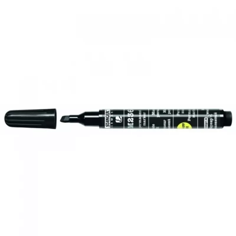 Permanent marker STANGER M236, 1-4 mm, Chisel tip, Black 1213-505 1 pcs.