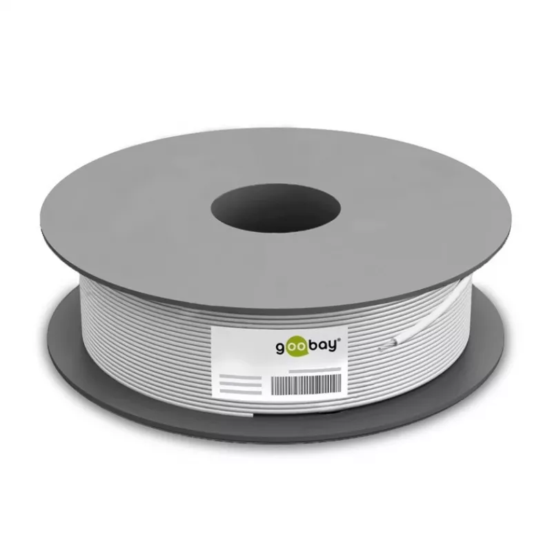 Netzwerkkabel Goobay CAT 6 U/UTP 100 m Schwarz