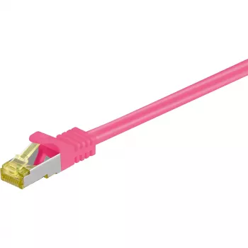 Netzwerkkabel Goobay RJ-45 CAT7 2m Magenta S/FTP