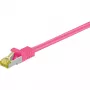 Netzwerkkabel Goobay RJ-45 CAT7 2m Magenta S/FTP