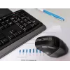 Kabellose Maus A4Tech FStyler 47478 2.4G Nano Grau ergonomisches Design