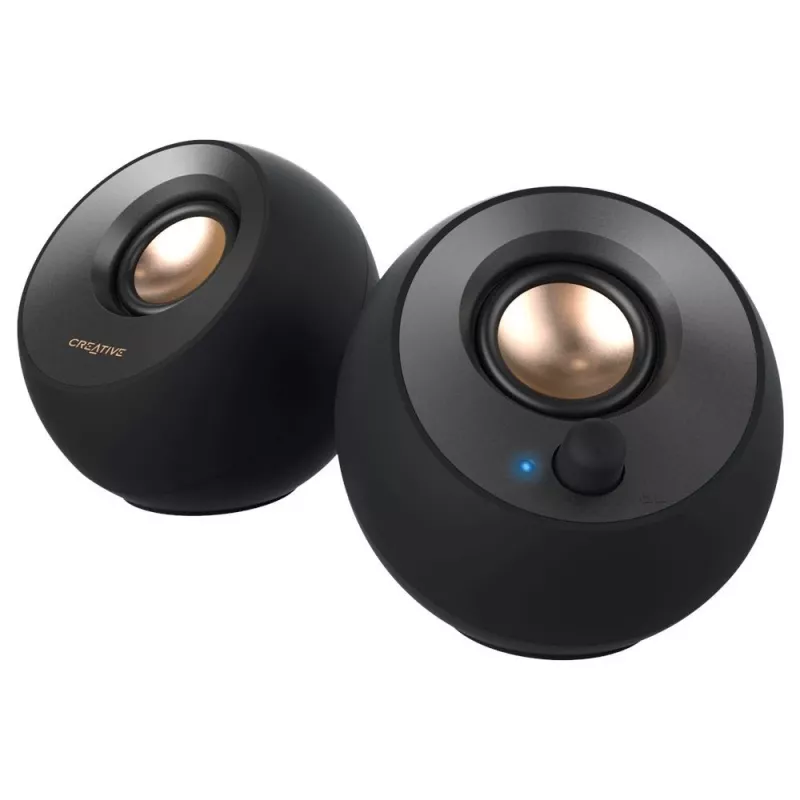Creative Pebble 2.0 Desktop Stereo Lautsprecher, Schwarz