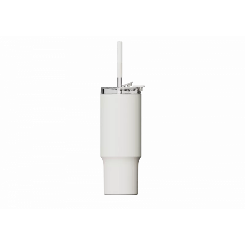 Thermo-Strohhalm-Becher Xiaomi Straw Mug White 1 L — Edelstahl-Innenraum, auslaufsicher, 240×132×97 mm