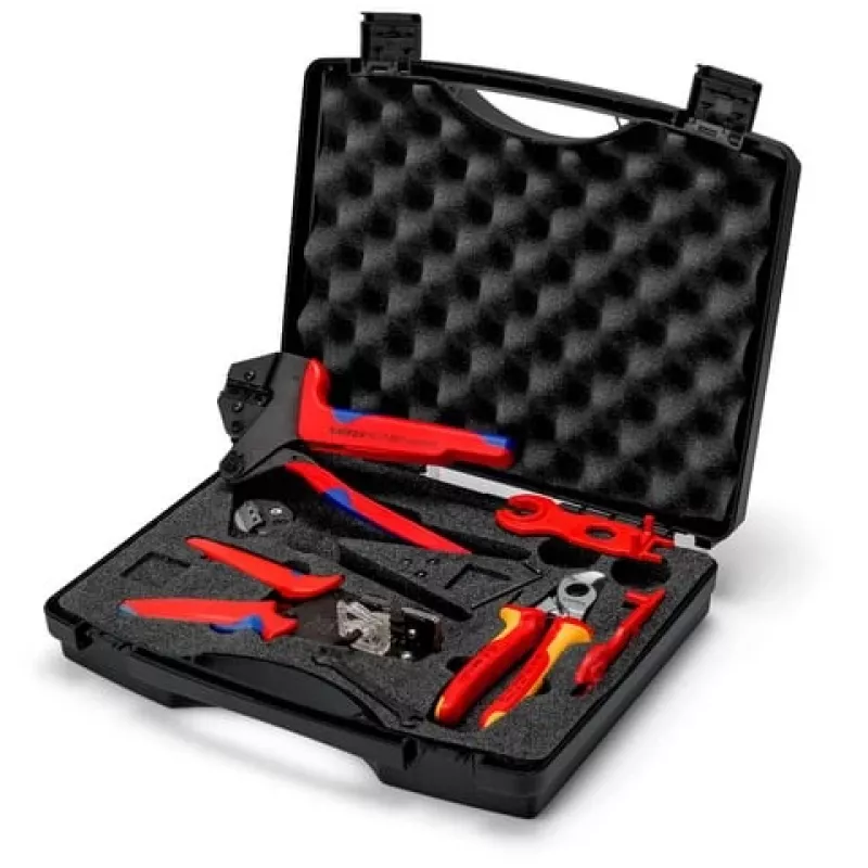 Knipex 97 91 04 V02 Photovoltaik-MC4-Steckverbinder-Werkzeugkoffer