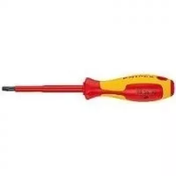 Knipex VDE Torx-Schraubendreher Größe T 15 Klingenlänge: 80 mm DIN EN 60900 (98 26 15)