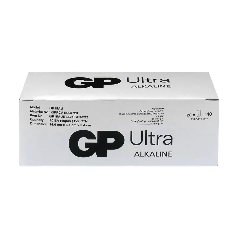 Alkaline-Batterien GP Battery LR6 AA 40 Stück (Modell 15AU21-S2)